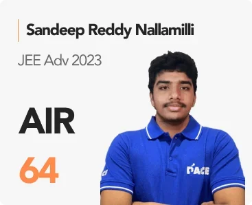 Sandeep Reddy Nallamilli — JEE Adv 2023, AIR 64 (PACE IIT & Medical result artwork)
